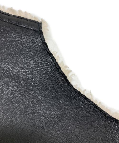 ETRE TOKYO（エトレトウキョウ）ETRE TOKYO (エトレトウキョウ) リバーシブルムートンブルゾン ブラック サイズ:Mの古着・服飾アイテム