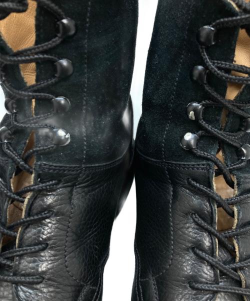 Crockett & Jones（クロケット＆ジョーンズ）Crockett & Jones (クロケット＆ジョーンズ) SHIPS (シップス) スウェード切替レースアップブーツ ブラック サイズ:8Eの古着・服飾アイテム