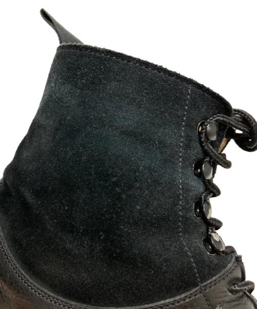 Crockett & Jones（クロケット＆ジョーンズ）Crockett & Jones (クロケット＆ジョーンズ) SHIPS (シップス) スウェード切替レースアップブーツ ブラック サイズ:8Eの古着・服飾アイテム