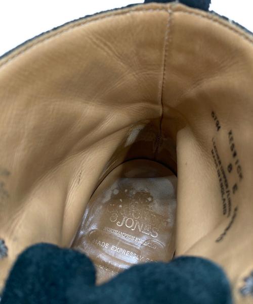 Crockett & Jones（クロケット＆ジョーンズ）Crockett & Jones (クロケット＆ジョーンズ) SHIPS (シップス) スウェード切替レースアップブーツ ブラック サイズ:8Eの古着・服飾アイテム