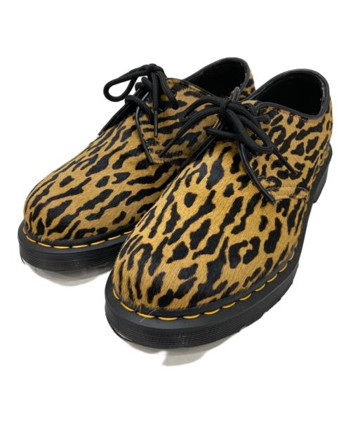 Dr.Martens（ドクターマーチン）Dr.Martens (ドクターマーチン) WACKO MARIA (ワコマリア) タイガーカモハラコ3ホールシューズ イエロー サイズ:UK5の古着・服飾アイテム