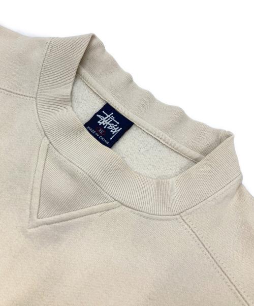 stussy（ステューシー）stussy (ステューシー) ショーンフォントロゴクルーネックスウェット アイボリー サイズ:XSの古着・服飾アイテム