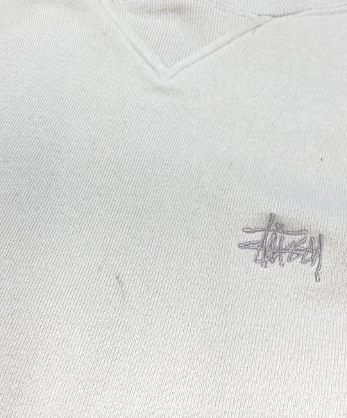 stussy（ステューシー）stussy (ステューシー) ショーンフォントロゴクルーネックスウェット アイボリー サイズ:XSの古着・服飾アイテム