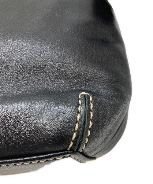 COACH（コーチ）COACH (コーチ) フラップレザーショルダーバッグ ブラックの古着・服飾アイテム