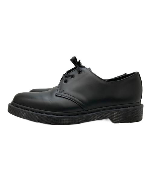 Dr.Martens（ドクターマーチン）Dr.Martens (ドクターマーチン) オールブラック3ホールレザーシューズ ブラック サイズ:UK8の古着・服飾アイテム