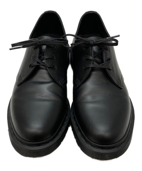 Dr.Martens（ドクターマーチン）Dr.Martens (ドクターマーチン) オールブラック3ホールレザーシューズ ブラック サイズ:UK8の古着・服飾アイテム