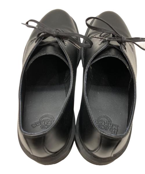 Dr.Martens（ドクターマーチン）Dr.Martens (ドクターマーチン) オールブラック3ホールレザーシューズ ブラック サイズ:UK8の古着・服飾アイテム