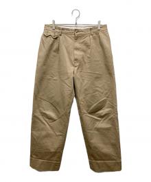 Unlikely（アンライクリー）の古着「Sawtooth Flap 2P Trousers」｜ベージュ