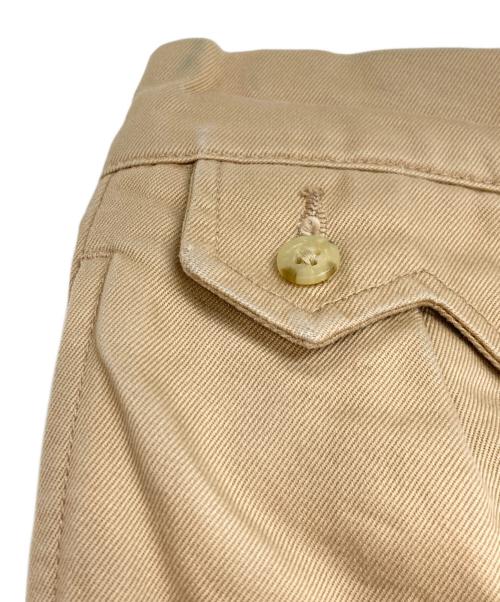 Unlikely（アンライクリー）Unlikely (アンライクリー) Sawtooth Flap 2P Trousers ベージュ サイズ:Mの古着・服飾アイテム