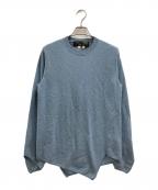 COMME des GARCONS HOMME PLUSコムデギャルソンオムプリュス）の古着「クルーネックデザインニット」｜ブルー