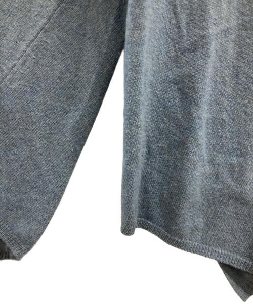 COMME des GARCONS HOMME PLUS（コムデギャルソンオムプリュス）COMME des GARCONS HOMME PLUS (コムデギャルソンオムプリュス) クルーネックデザインニット ブルー サイズ:Sの古着・服飾アイテム