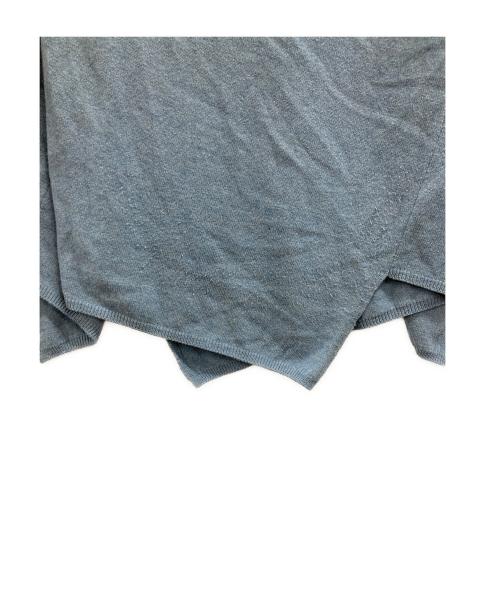 COMME des GARCONS HOMME PLUS（コムデギャルソンオムプリュス）COMME des GARCONS HOMME PLUS (コムデギャルソンオムプリュス) クルーネックデザインニット ブルー サイズ:Sの古着・服飾アイテム
