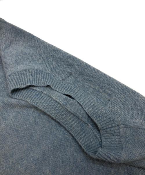COMME des GARCONS HOMME PLUS（コムデギャルソンオムプリュス）COMME des GARCONS HOMME PLUS (コムデギャルソンオムプリュス) クルーネックデザインニット ブルー サイズ:Sの古着・服飾アイテム