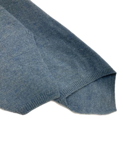 COMME des GARCONS HOMME PLUS（コムデギャルソンオムプリュス）COMME des GARCONS HOMME PLUS (コムデギャルソンオムプリュス) クルーネックデザインニット ブルー サイズ:Sの古着・服飾アイテム