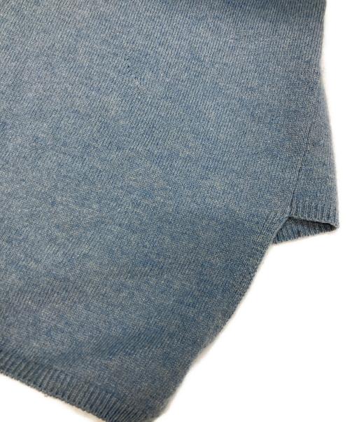 COMME des GARCONS HOMME PLUS（コムデギャルソンオムプリュス）COMME des GARCONS HOMME PLUS (コムデギャルソンオムプリュス) クルーネックデザインニット ブルー サイズ:Sの古着・服飾アイテム