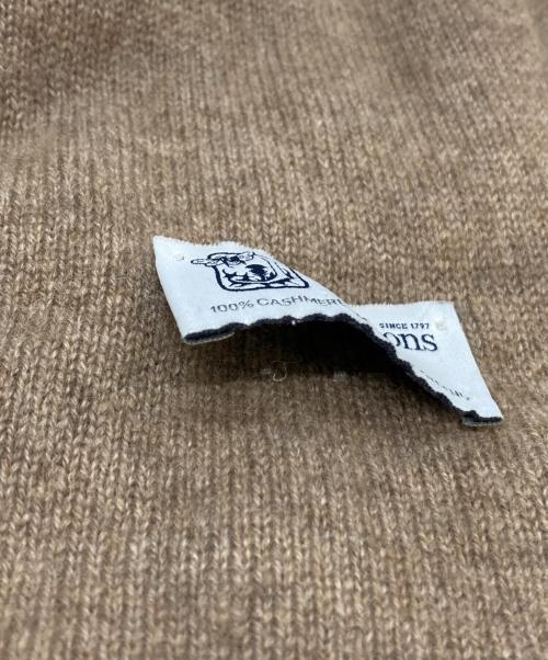 JOHNSTONS OF ELGIN（ジョンストンズ オブ エルガン）JOHNSTONS OF ELGIN (ジョンストンズ オブ エルガン) カシミヤマフラー ブラウンの古着・服飾アイテム