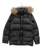 BURBERRY BLACK LABELバーバリーブラックレーベル）の古着「ファー付ダウンジャケット」｜ブラック