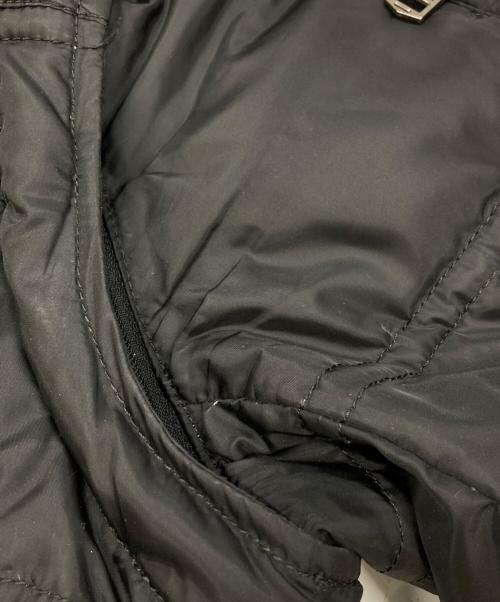 BURBERRY BLACK LABEL（バーバリーブラックレーベル）BURBERRY BLACK LABEL (バーバリーブラックレーベル) ファー付ダウンジャケット ブラック サイズ:Lの古着・服飾アイテム