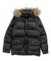 BURBERRY BLACK LABEL（バーバリーブラックレーベル）の古着「ファー付ダウンジャケット」｜ブラック