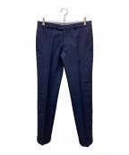 TOMORROW LAND PILGRIMトゥモローランド ピルグリム）の古着「シルクウールスラックス」｜ネイビー