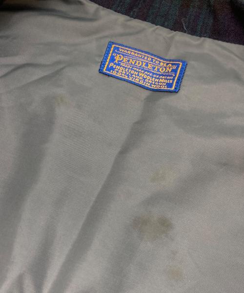 PENDLETON（ペンドルトン）PENDLETON (ペンドルトン) ブラックウォッチテーラードジャケット グリーン サイズ:不明（実寸参照）の古着・服飾アイテム