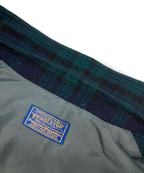 PENDLETON（ペンドルトン）PENDLETON (ペンドルトン) ブラックウォッチテーラードジャケット グリーン サイズ:不明（実寸参照）の古着・服飾アイテム