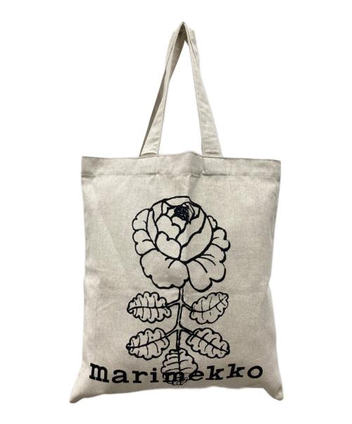 marimekko（マリメッコ）marimekko (マリメッコ) VANKKA VIHKIRUUSU PLACEMENT アイボリーの古着・服飾アイテム