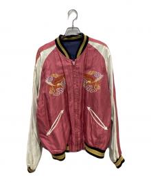 東洋エンタープライズ（トウヨウエンタープライズ）の古着「SOUVENIR JACKET 「TIGER×EAGLE」」｜レッド×ブルー
