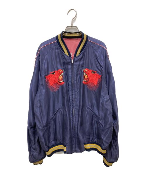 東洋エンタープライズ（トウヨウエンタープライズ）東洋エンタープライズ (トウヨウエンタープライズ) SOUVENIR JACKET 「TIGER×EAGLE」 レッド×ブルー サイズ:XLの古着・服飾アイテム