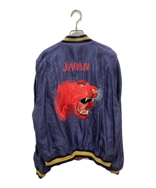 東洋エンタープライズ（トウヨウエンタープライズ）東洋エンタープライズ (トウヨウエンタープライズ) SOUVENIR JACKET 「TIGER×EAGLE」 レッド×ブルー サイズ:XLの古着・服飾アイテム