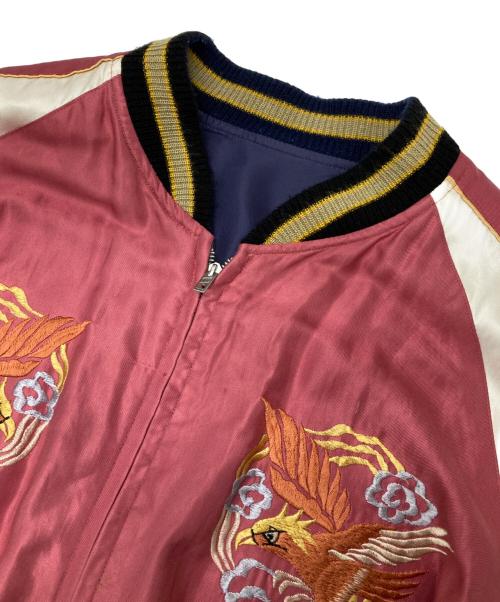東洋エンタープライズ（トウヨウエンタープライズ）東洋エンタープライズ (トウヨウエンタープライズ) SOUVENIR JACKET 「TIGER×EAGLE」 レッド×ブルー サイズ:XLの古着・服飾アイテム