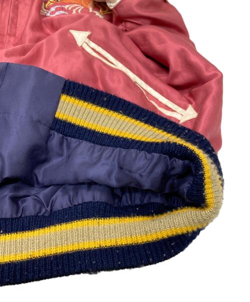 東洋エンタープライズ（トウヨウエンタープライズ）東洋エンタープライズ (トウヨウエンタープライズ) SOUVENIR JACKET 「TIGER×EAGLE」 レッド×ブルー サイズ:XLの古着・服飾アイテム