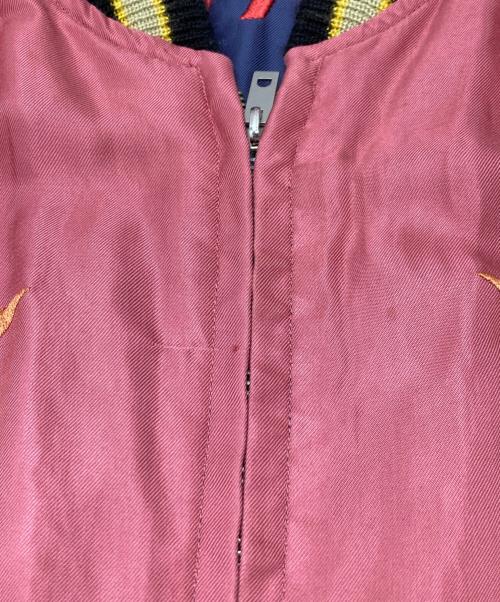 東洋エンタープライズ（トウヨウエンタープライズ）東洋エンタープライズ (トウヨウエンタープライズ) SOUVENIR JACKET 「TIGER×EAGLE」 レッド×ブルー サイズ:XLの古着・服飾アイテム