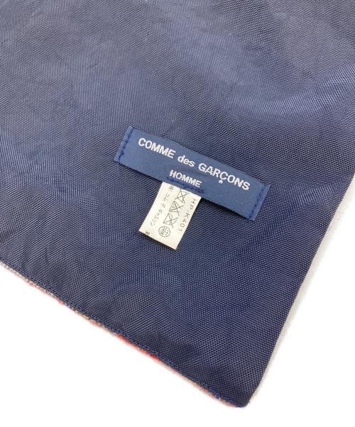 COMME des GARCONS HOMME（コムデギャルソン オム）COMME des GARCONS HOMME (コムデギャルソン オム) チェックウールストール ブルー×レッド×グレーの古着・服飾アイテム