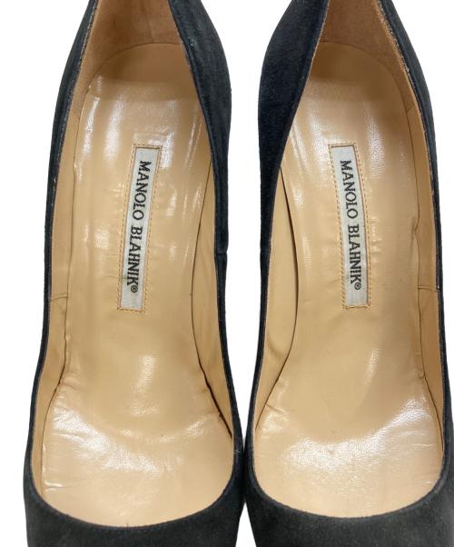 Manolo Blahnik（マノロ ブラニク）Manolo Blahnik (マノロ ブラニク) ヒールパンプス ブラック サイズ:37 1/2の古着・服飾アイテム