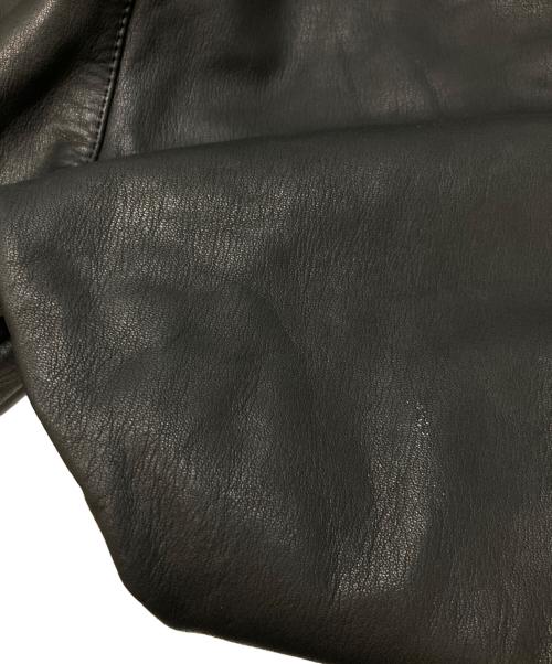 UNUSED（アンユーズド）UNUSED (アンユーズド) leather pants ブラック サイズ:1の古着・服飾アイテム