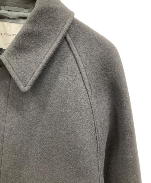 UNITED ARROWS（ユナイテッドアローズ）UNITED ARROWS (ユナイテッドアローズ) ウールステンカラーコート グレー サイズ:Lの古着・服飾アイテム