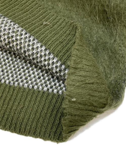 Knuth Marf（クヌースマーフ）Knuth Marf (クヌースマーフ) dalmatian shaggy knit グリーン サイズ:FREEの古着・服飾アイテム
