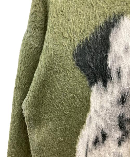 Knuth Marf（クヌースマーフ）Knuth Marf (クヌースマーフ) dalmatian shaggy knit グリーン サイズ:FREEの古着・服飾アイテム