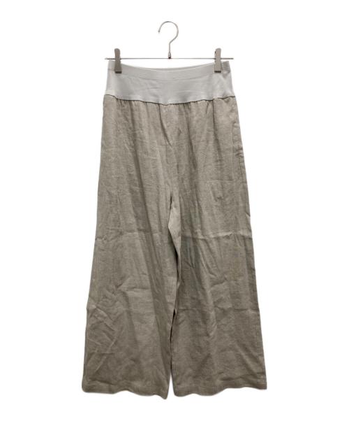 BEARDSLEY（ビアズリー）BEARDSLEY (ビアズリー) リネンウエストリブパンツ ベージュ サイズ:1 未使用品の古着・服飾アイテム