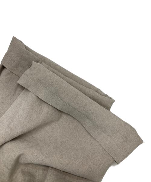 BEARDSLEY（ビアズリー）BEARDSLEY (ビアズリー) リネンウエストリブパンツ ベージュ サイズ:1 未使用品の古着・服飾アイテム