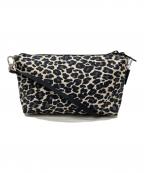 Herve Chapelierエルベシャプリエ）の古着「ナイロンスクエアショルダー」｜ベージュ×ブラック