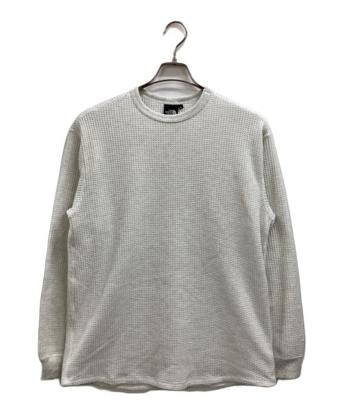 THE NORTH FACE（ザ ノース フェイス）THE NORTH FACE (ザ ノース フェイス) ロングスリーブウォームワッフルクルー ホワイト サイズ:Lの古着・服飾アイテム