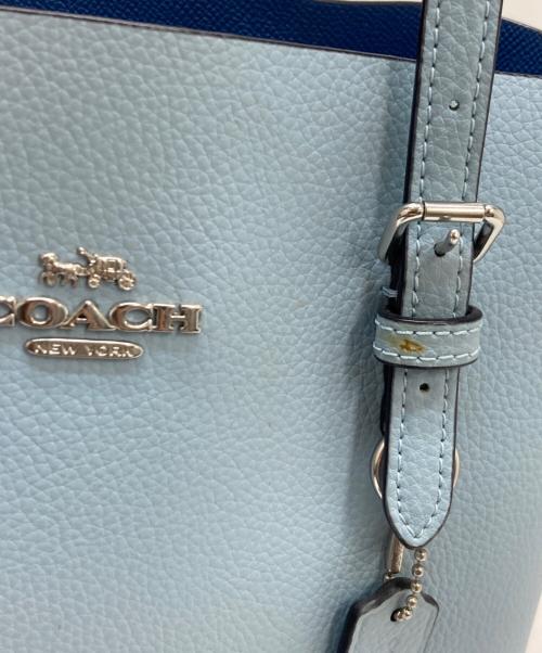 COACH（コーチ）COACH (コーチ) モリ―トートバッグ25 ブルーの古着・服飾アイテム