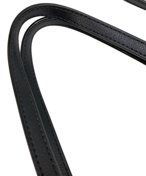 Kate Spade（ケイトスペード）Kate Spade (ケイトスペード) グレインレザー ハーパー ロゴ サッチェル 2WAY ブラックの古着・服飾アイテム