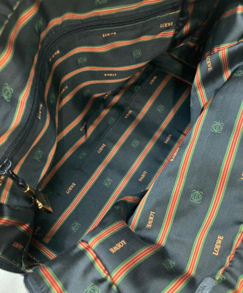 LOEWE（ロエベ）LOEWE (ロエベ) レザーハンドバッグ ブラックの古着・服飾アイテム