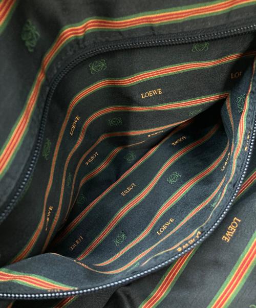 LOEWE（ロエベ）LOEWE (ロエベ) レザーハンドバッグ ブラックの古着・服飾アイテム