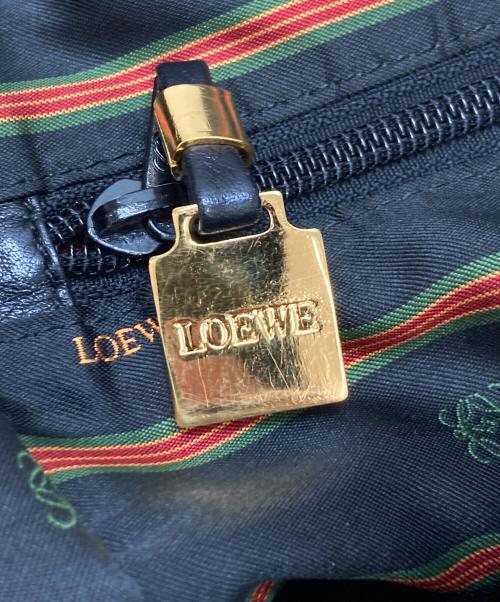 LOEWE（ロエベ）LOEWE (ロエベ) レザーハンドバッグ ブラックの古着・服飾アイテム