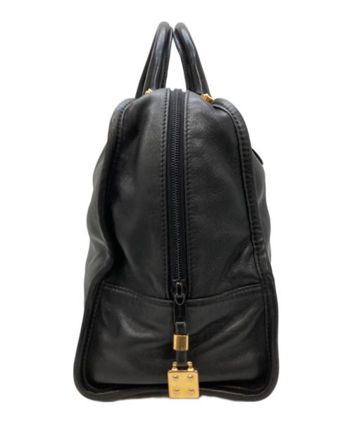 LOEWE（ロエベ）LOEWE (ロエベ) レザーハンドバッグ ブラックの古着・服飾アイテム
