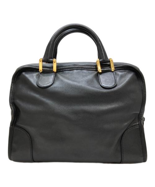 LOEWE（ロエベ）LOEWE (ロエベ) レザーハンドバッグ ブラックの古着・服飾アイテム